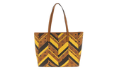 Medium Toni Mega Monogram Shopper in Visetos "Cognac" MWPFAMT02CO001