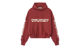 Cropped Relaxed Pullover Hoodie "Crimson" 192HO256901F