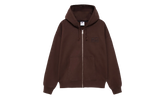 Stussy Stone Washed Fleece Zip Hoodie "Dark Cinder" FJ9175261 DACI