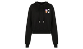 Gradient Crop Hoodie Wmns "Black / Multi" OWBB016R21JER0011084