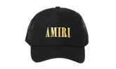 Core Logo Trucker Hat "Black / Yellow" XMAH001 011 BLAC