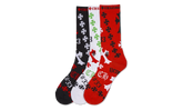 STENCIL SOCKS "Black / Red / White" CHRM0858