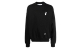 Carav Arrows Motif Sweatshirt "Black/White" OMBA054F21FLE0111001