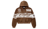 Cursive Zip-Up "Brown" VAL38