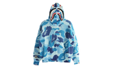 ABC Camo Crochet Relaxed Fit Shark Full Zip Hoodie "Blue Camo" 1L30115306 BLU