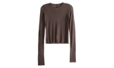 Cropped Rib Long Sleeve T-Shirt WMNS "Macassar" RP01F6209 RC 53