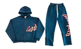 OG Logo Sweatsuit "Deep Water Blue / Red" GS057