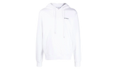 Wave Outline Diagonal Slim Hoodie "White / Black" OMBB097F22FLE0150110