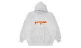 Oversized Painted Vintage Metal Logo Hoodie "Dirty White Red Yellow" 697879 TMV89 0901