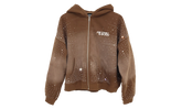 Rhinestone Zip Up Jacket "Brown" RET029