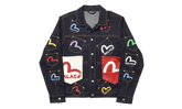 Palace x Evisu Logo Denim Jacket "Indigo Multi" p0130