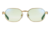 Hustler Jacques Cartier Edition 24KT "Yellow Gold / Powder Green Flash Blue" JCHU2 0004 11C1
