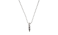 Rivet Bullet Pendant 925 Necklace "Sterling Silver" CHRM0903