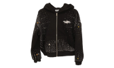 Rhinestone Zip Up Jacket "Black" RET028