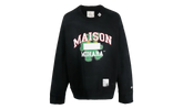 Distressed Teddy Bear Logo Crewneck Sweatshirt "Black Multi" J10PO513 BLACK