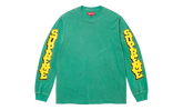 Cracked Sleeve Long Sleeves Top "SS26 - Washed Green" SU27436