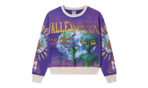 Space Alien Crewneck Sweatshirt "Purple" VAL55