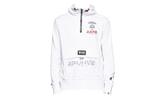 AAPE Logo Half-Zip Hoodie "White" 211547M202021
