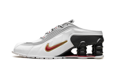 Shox MR4 Mule"Martine Rose Metallic Platinum Varsity Red" IM5420 100