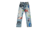 Painted Denim Pants "Indigo" RHD-MJNS-0042