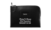 Leather Money Bag "FW25 - Black" SU27088
