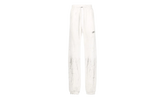 Cracked Dye Logo Sweatpants "White Black" PS23MJL026 100