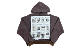 Patchwork Vain Pullover Hoodie "Brown" OSTG SAVAN NQ2R