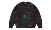 Collage Embroidered Sweater "SS26 - Black" SU27293