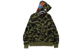 1st Camo Shark Full Zip Hoodie "Green" 001ZPK301005M GRN