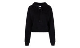 Off Stamp Cropped Hoodie WMNS "Black" OWBB016C99JER0011001