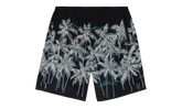 Allover Palms Swimshort "Black / Off White" PMFA005S22FAB0081003