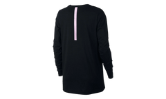 Foil Swoosh Logo Long Sleeve T-Shirt WMNS"Black/ Purple" 874120 010