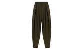 Wool Pleated Trousers "Khaki" PPP031051
