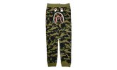 BAPE 1St Camo Shark Slim Sweatpants "Green Black" B1CSSGB