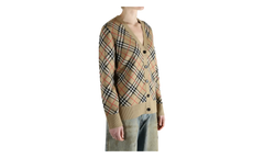 Check Pattern Cardigan WMNS "Sand Beige" 8118365