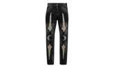 TC Bone Leather Denim Pants "Black" TC25PT2102