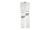 Vintage Bandana Art Patch Jeans "White" PS22MDS023 140
