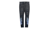 Bandana Flame Patch Jeans Aged "Black Multi" PS22MDS192 028