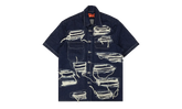 Distressed Denim Short Sleeve Shirt "Blue" 2637 100000104DWS BLUE
