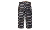 Jacquard Logos Double Knee Denim Painter Jeans "FW25 - Rigid Indigo" SU26912
