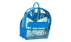 PVC BACK TO SCHOOL Backpack "Vinyl Leather Blue" CHRM0899