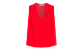 SILK SLEEVELESS BLOUSE "Red" RW TO0106 5609 P23 37