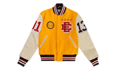 EE VARSITY LETTERMAN WOOL/LEATHER JACKET "Yellow/Red" EE829