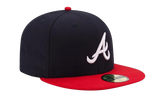 59FIFTY Atlanta Braves Fitted Cap "Navy / Red" 70361069