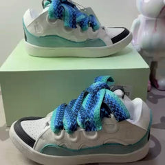 Curb Sneaker White Blue