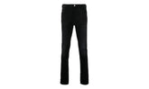 Slit Knee Cotton Denim Jeans "Antique Black" MDS003 003