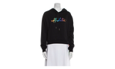 Rainbow Cropped Hoodie "Black / Multicolor" OWBB016R21JER0021084