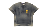 Zip Logo Short Sleeve Tee Shirt "Washed Black Yellow Red" ZPT 1000