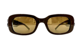Acetate BB Hinge Oval Frame Sunglasses "Brown" BB0310SK 004