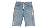 Cowrie Shell Denim Shorts "Medium Wash" BAR17